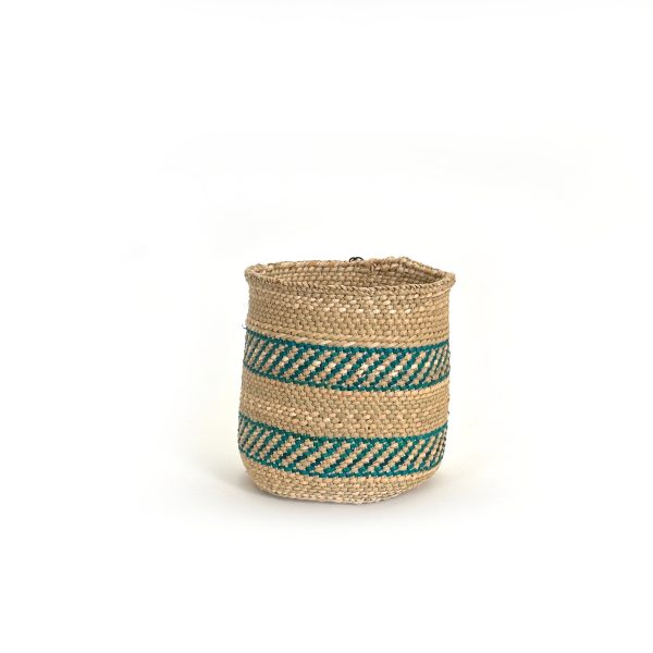 Iringa Basket - Turquoise Stripe - Image 7