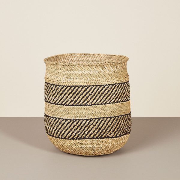 Iringa Baskets – Black Stripe