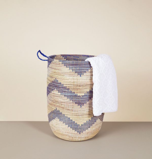 Large Patterned Hamper Basket - Image 6