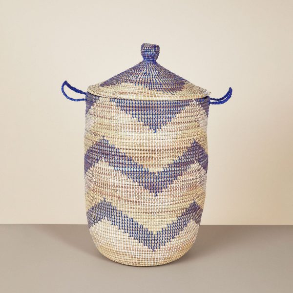 Large Patterned Hamper Basket