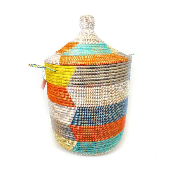 Medium Patterned Hamper Basket - Image 6