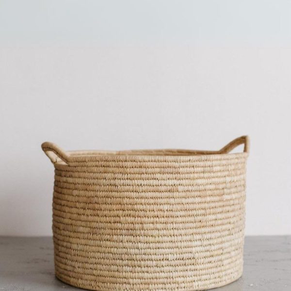 Palm Leaf Laundry Basket