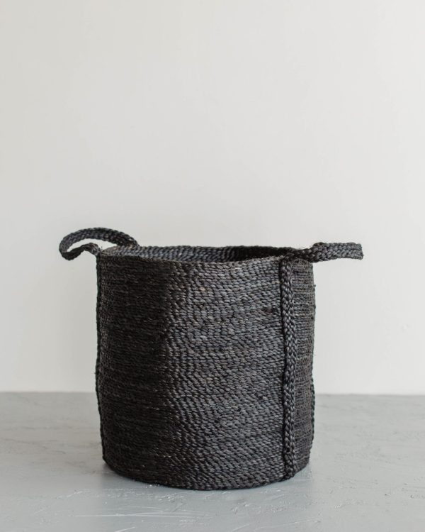 Round Jute Laundry Basket - Image 3