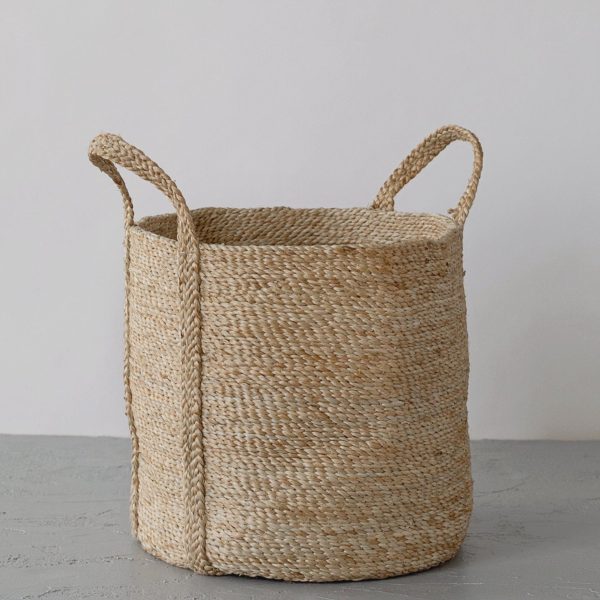 Round Jute Laundry Basket