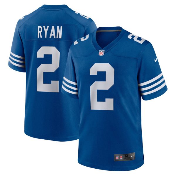 Men’s Indianapolis Colts Matt Ryan Alternate Game Jersey Royal Blue