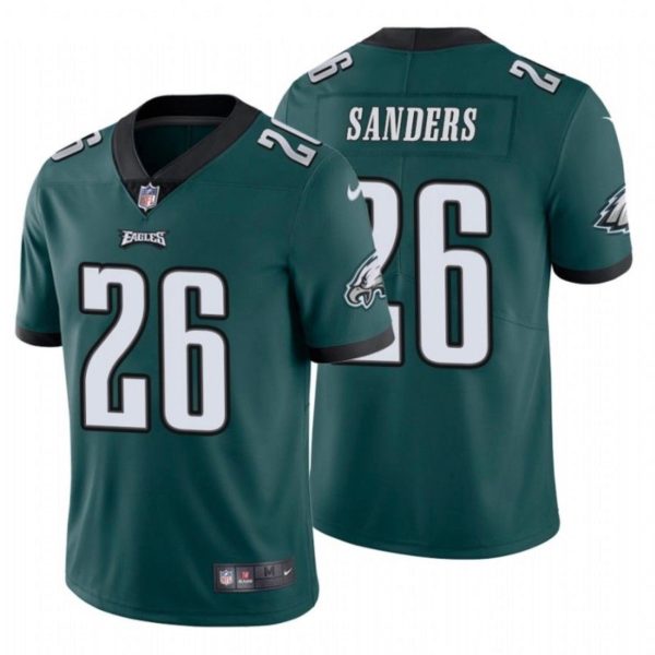 Men’s Philadelphia Eagles Miles Sanders Vapor Untouchable Jersey Green