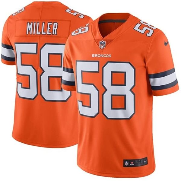 Men’s Von Miller Denver Broncos Game Vapor Jersey Orange