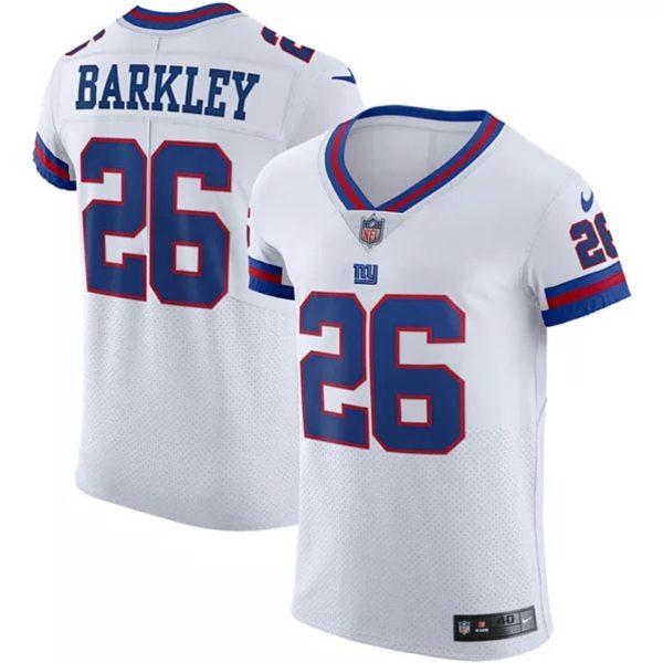 Men’s Saquon Barkley New York Giants Stitched Jersey White