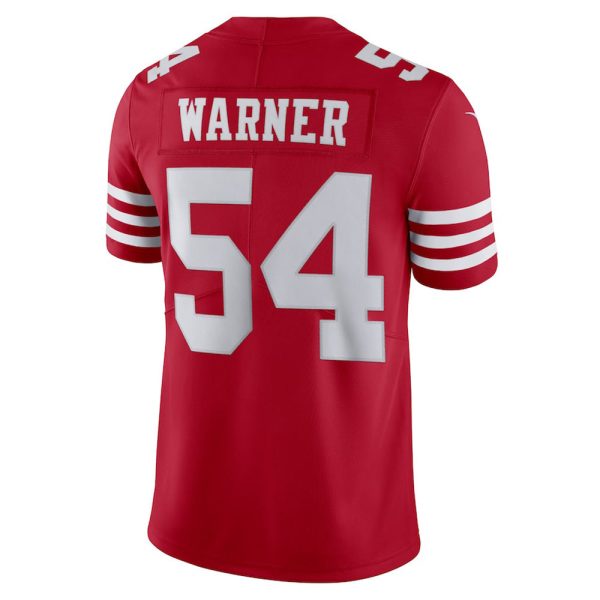 Men's San Francisco 49ers Fred Warner Vapor Jersey - Scarlet - Image 3