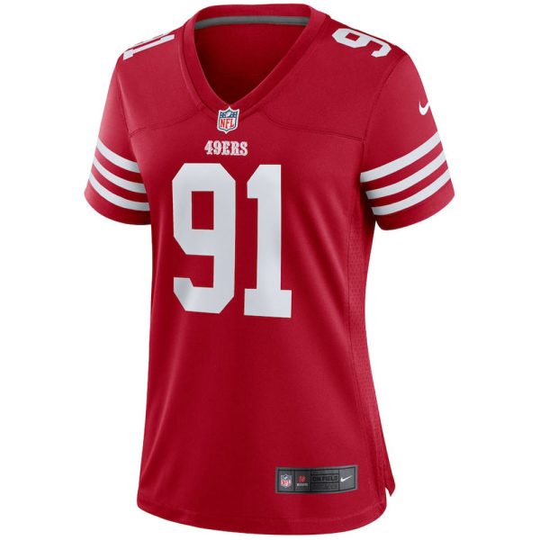 Women's San Francisco 49ers Arik Armstead Game Jersey - Scarlet - Image 2