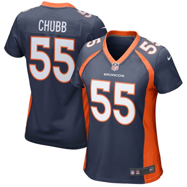 Women’s Denver Broncos Bradley Chubb Game Jersey Navy